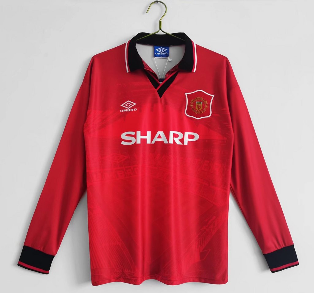 Manchester United Retro 94-96 Home Long Sleeve Jersey